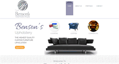 Desktop Screenshot of bensons-upholstery.com