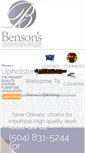 Mobile Screenshot of bensons-upholstery.com
