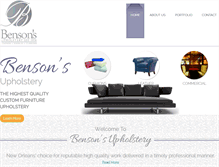 Tablet Screenshot of bensons-upholstery.com
